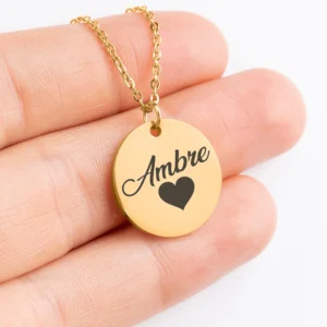 Collier rond personnalisé