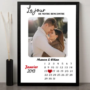 Tableau le jour de notre rencontre