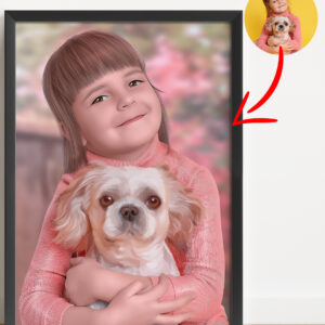 Portrait dessin personnalisé réaliste (Tableau)